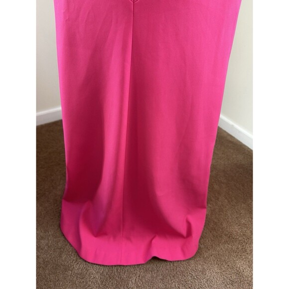 BCBG MaxAzria 'Surrey' ~ Pink Crepe Strapless Bustier Formal Gown 4 - Picture 6 of 16